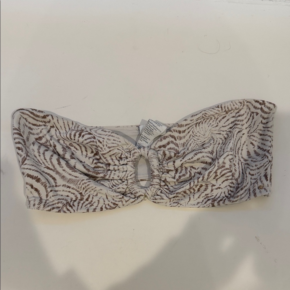 Anine Bing Animal Print Bandeau Top medium